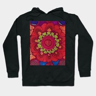 Multicolored Geometric Design Hoodie